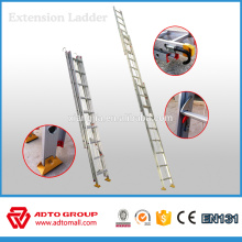 ADTO EN131 escaleras plegables, escalera de extensión de 2 secciones, escalera portátil de aluminio
